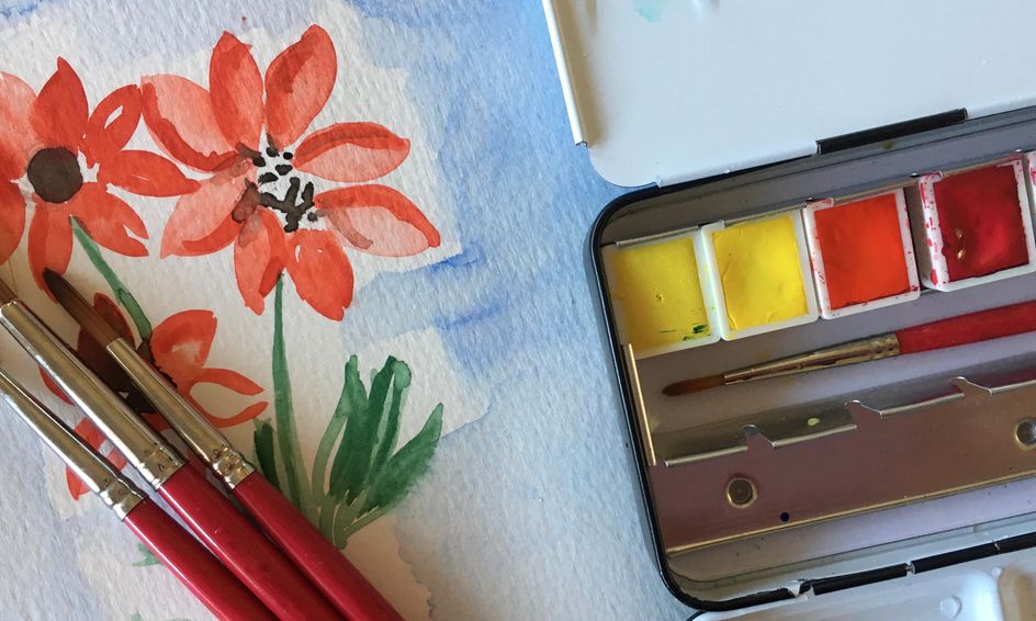 Create Fun Wild Nature Watercolor Paintings Wild Flowers