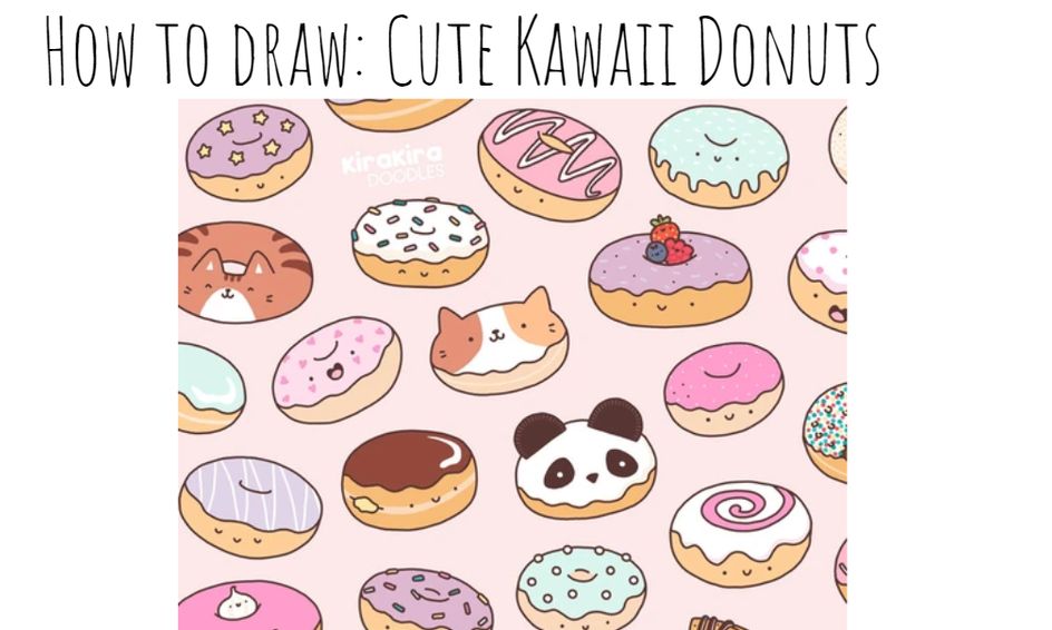 >How To Draw Cute Kawaii Animal Food Donuts Small Online Class For Ages 8 13 Outschool
