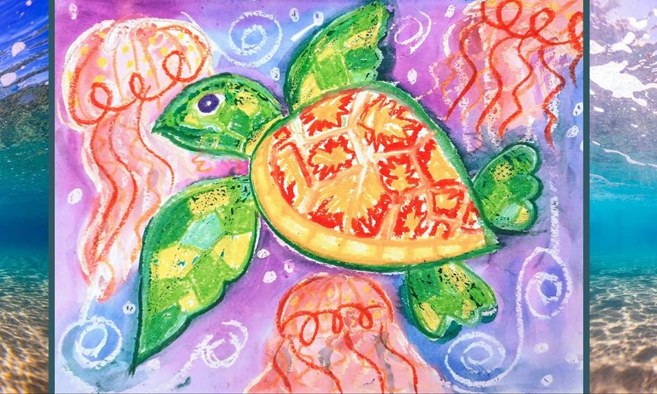 Sea Turtle Watercolor Resist Paint And Draw Small Online Class For Ages 6 11 Outschool 2) botanical illustration in watercolor by eleanor b. outschool