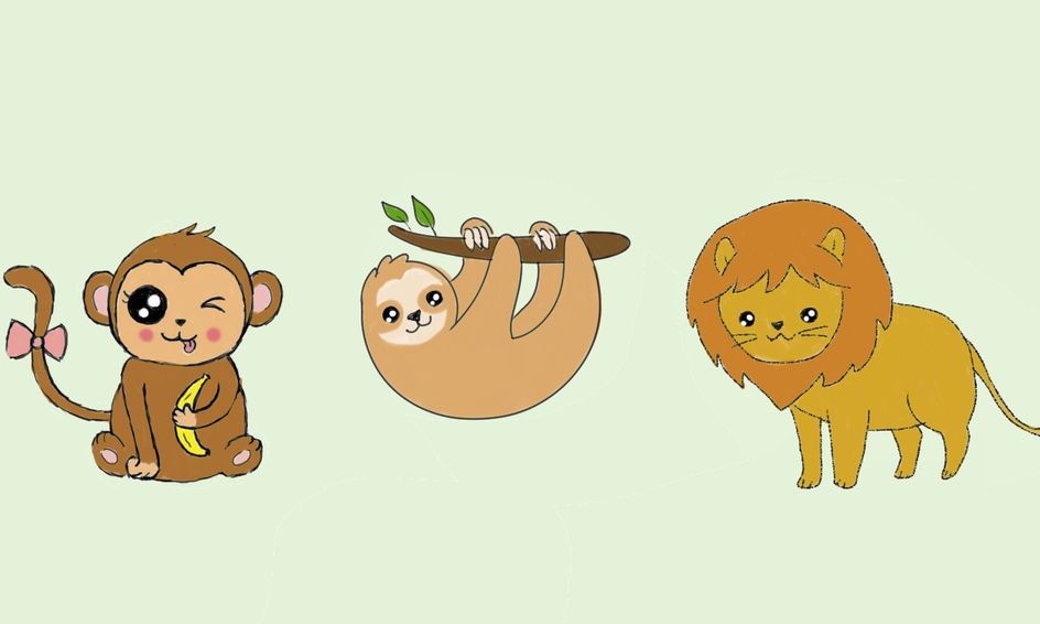 Let S Draw Cute Wild Animals Kawaii Style Monkey Lion And Sloth Small Online Class For Ages 6 11 Outschool This is a really cute book that shows hot to draw cute kawaii animals and objects starting from letters and numbers. let s draw cute wild animals kawaii style monkey lion and sloth small online class for ages 6 11