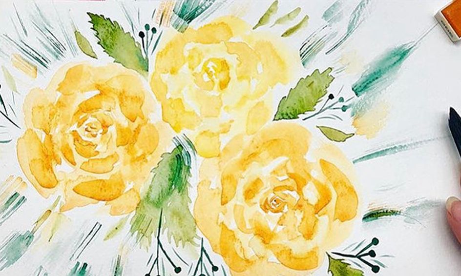 Watercolor Flower Paint Camp Creativity Will Flow Part I Small