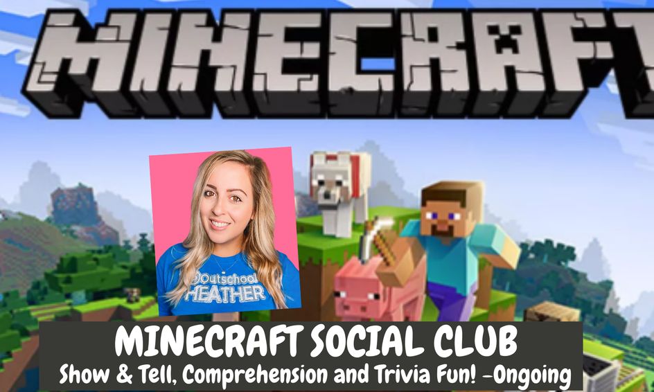 Minecraft Social Club Show Tell Comprehension And Trivia Fun Ongoing Small Online Class For Ages 8 13 Outschool - winter camps roblox minecraft game builders club