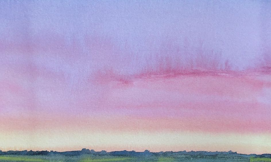 Simple Sunset Painting Watercolor Small Online Class For Ages 9 13 Outschool