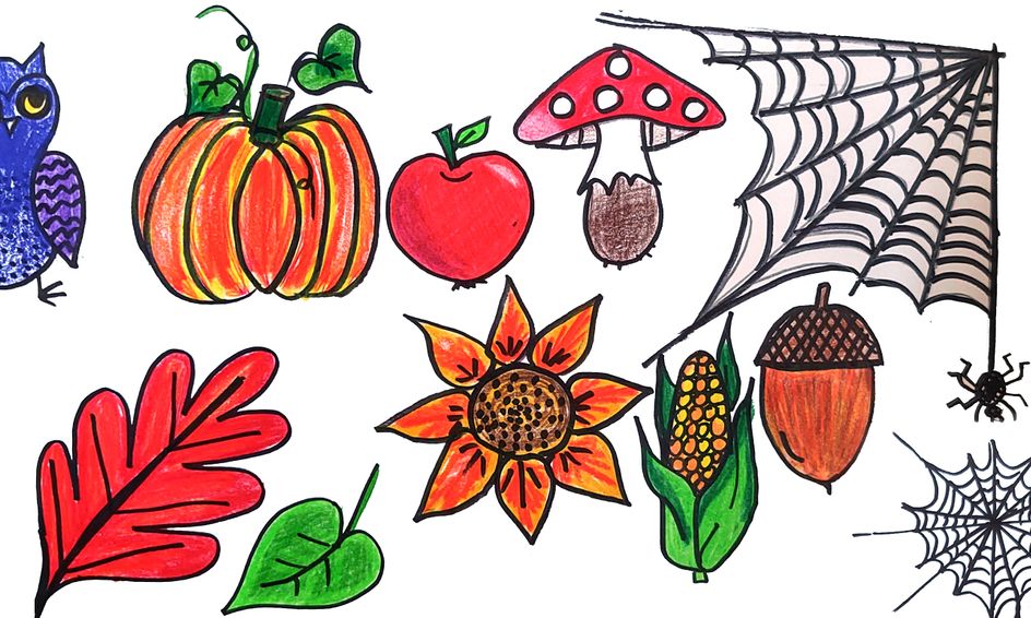 Doodle Together Kawaii Or Just Cute Fall Doodles Learn How To Draw A Pumpkin Small Online Class For Ages 6 11 Outschool