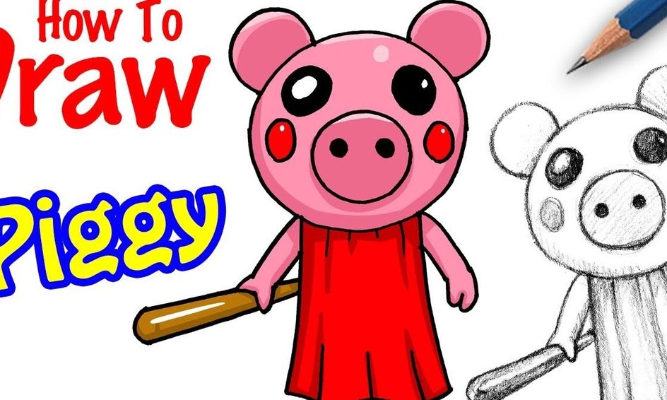 Draw With Me Piggy From Roblox Small Online Class For Ages 5 10 Outschool - roblox escape room theater shape code