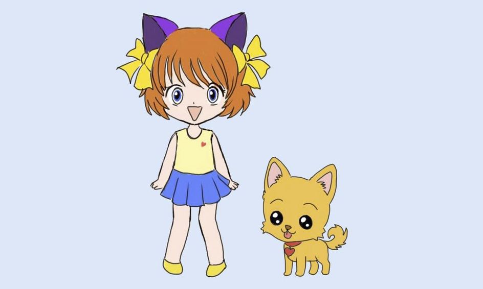 Let S Draw A Cute Cat Girl Character With Her Puppy Chibi Kawaii