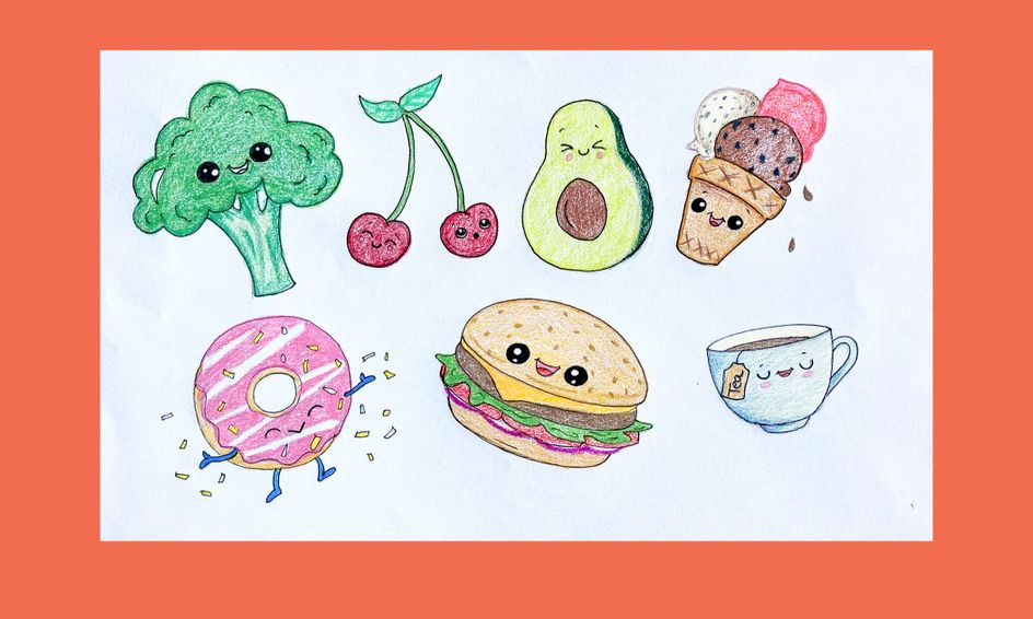>Draw Kawaii Food One Time Class Small Online Class For Ages 7 12 Outschool