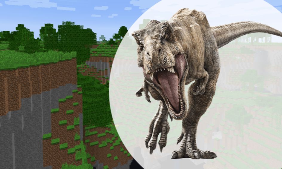 Minecraft At Home Dinosaur Extinction Safari T Rex And Friends Flex Land Small Online Class For Ages 6 11 Outschool - escape the safari obby roblox
