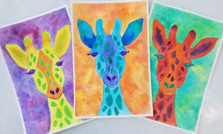 Happy Colorful Giraffe Watercolor Using Analogous And Complementary Colors Small Online Class For Ages 9 11 Outschool Complementary colors are two colors opposite each other on the color wheel, such as knowing how to properly use color will only enhance your artwork. happy colorful giraffe watercolor using analogous and complementary colors small online class for ages 9 11