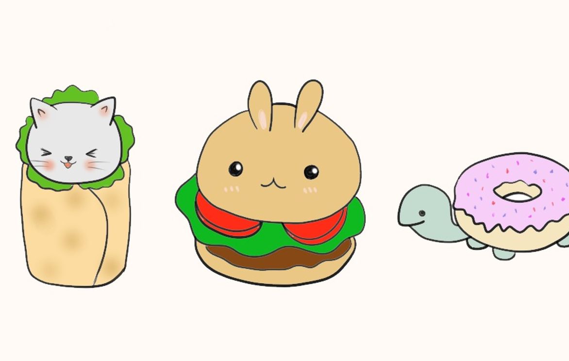 Draw Cute Food Animals - Fun Food Cartoons That Look Like Animals! | Small  Online Class for Ages 6-11