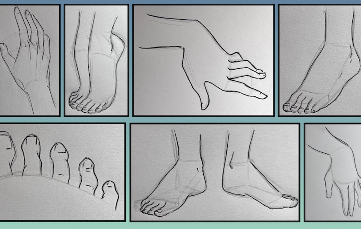 Anime Hands & Feet (Anatomy Focused): Sketching & Drawing Intensive: Flex |  Small Online Class for Ages 11-16