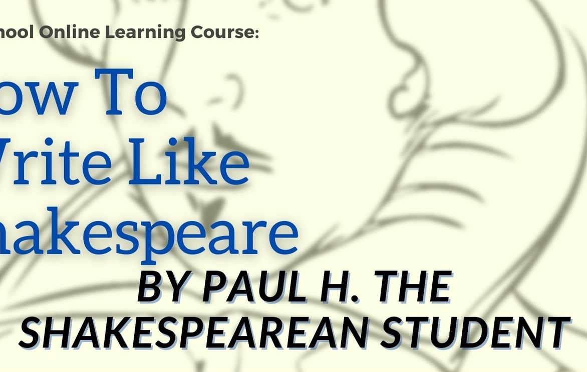 how to write like shakespeare