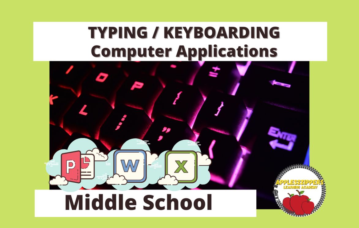 Typing for Middle School - Homeschool Keyboarding / Typing & Computer  Applications Semester Curriculum | Small Online Class for Ages 8-12