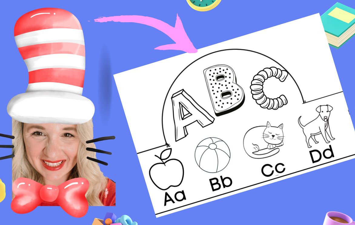 Alphabet Names and Letter Sounds With Dr. Seuss's ABC Story Time and