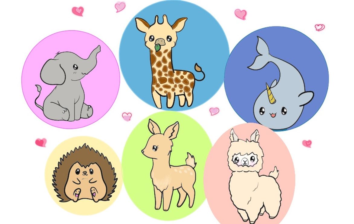 Cute Animals Drawing Club - Ongoing Kawaii Cartoon Animal Drawing Class |  Small Online Class for Ages 7-12