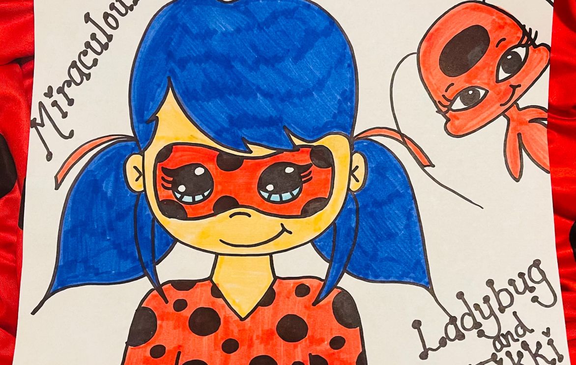 Miraculous' Ladybug and Tikki Directed Drawing Lesson | Small Online Class  for Ages 6-11