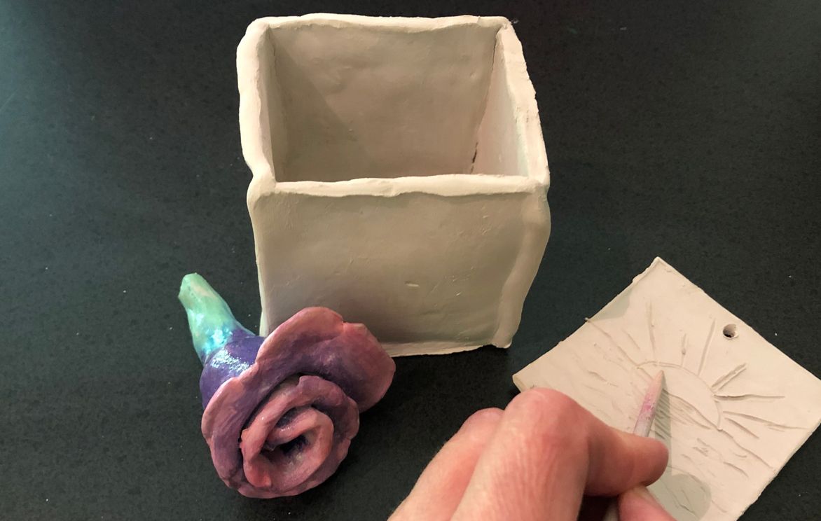 Clay Art Sculpting, Etching, Molds and More Small Online Class for Ages 711