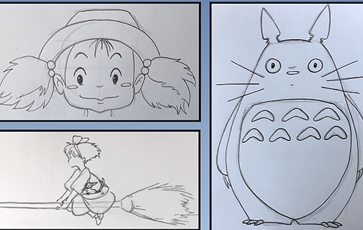 Studio Ghibli Series: Sketching & Drawing Class on Character Design PART 1:  FLEX | Small Online Class for Ages 10-15