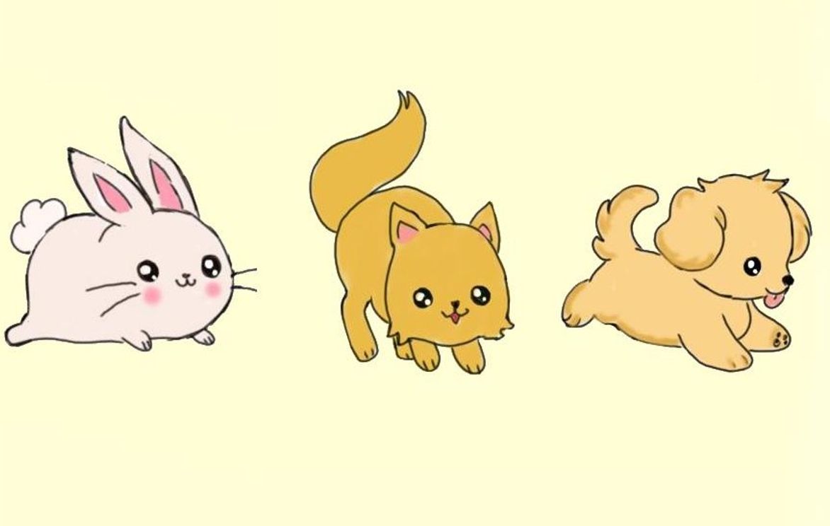 Let's Draw Cute Animals in Motion Kawaii Style - Sketch Only | Small Online  Class for Ages 7-12