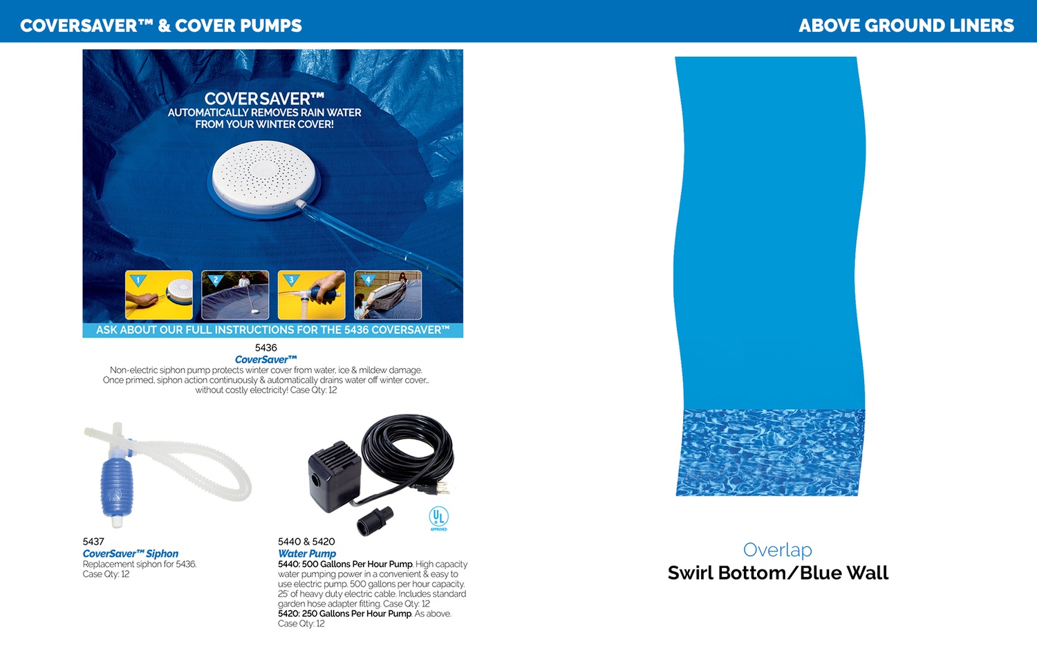 Swimline Pool Liners Covers Catalog