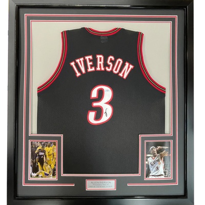 This is Allen Iverson jersey signed