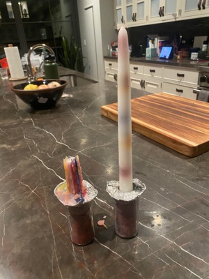 This is the candle sticks I made