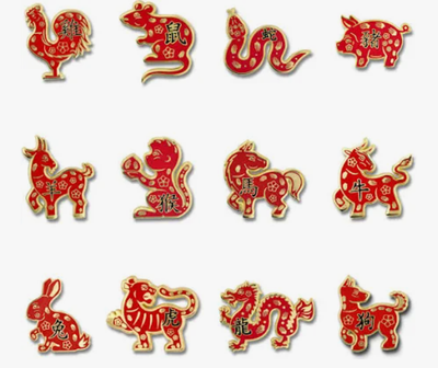 ornaments of the 12 Chinese zodiacs 