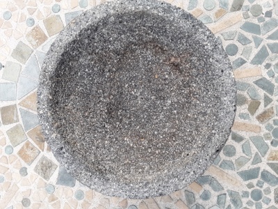 A molcajete is a stone cooking object.