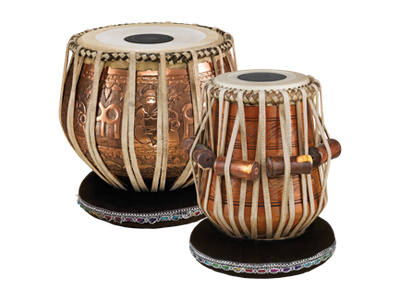 Tablas are composed of 2 drums