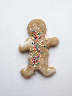 Gingerbread cookie in shape of a person