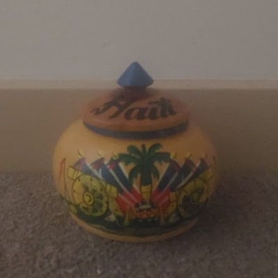 Decorated Haitian Season Pounder