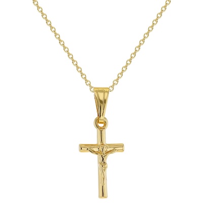A cross with Jesus Christ on the end. 