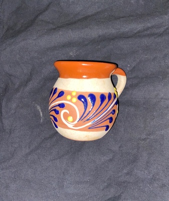 Small clay mug from Mexico.