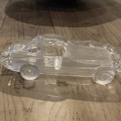 This is a very delicate glass car 