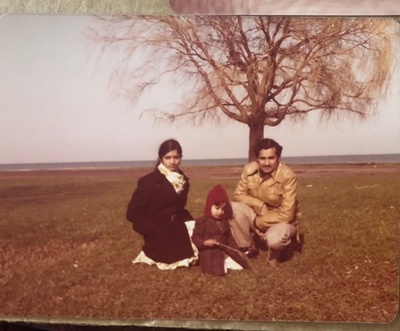 My Father, Grandma, and Grandpa in India
