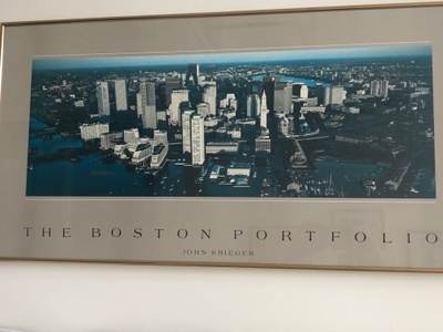A photo of the Boston skyline