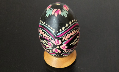  This is a Ukrainian Easter Egg. 