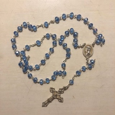 A picture of the rosary beads