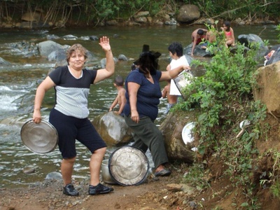 My grandmother in the River Pance