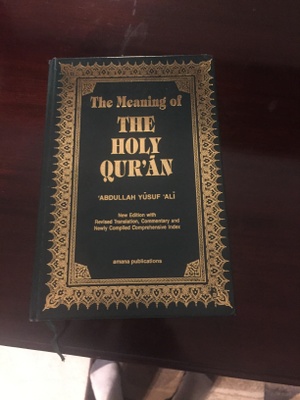 The Quran that i mentioned in my story.