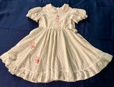 A dress she made for me when I was about 3 years old.