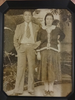 Photo of my parents when they married