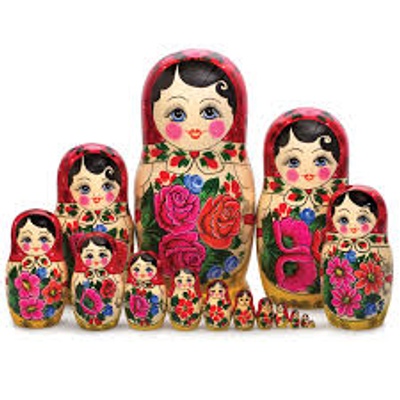 Russian stackable dolls 