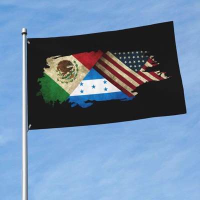 Mexican/Honduran/American Flag