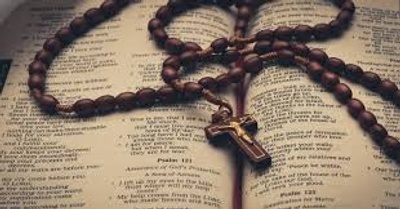 this is rosary with a Bible 