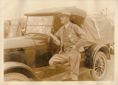 Mark Tuban at the Ford Road Show, CA, 1926