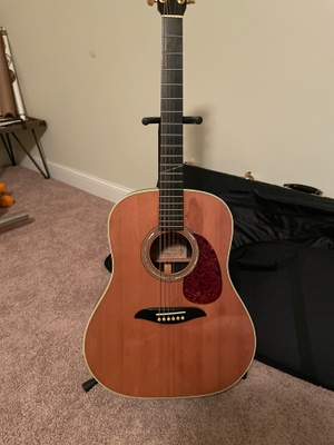 An old, well used guitar from 1989