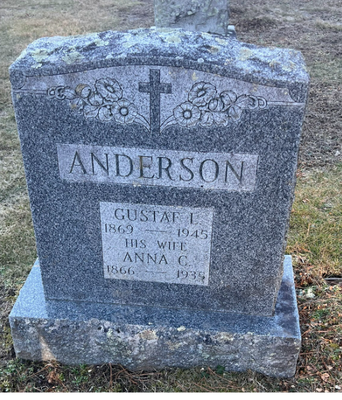 Gustaf Anderson + wife gravestone