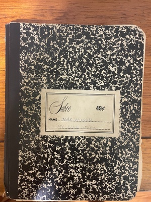 A photo of Max Wilson diary