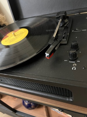 My record player with a vinyl